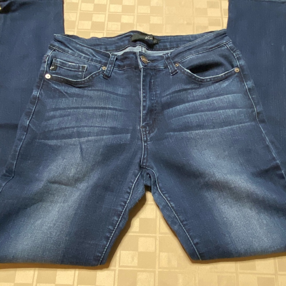 EUC KanCan Skinny Jeans Size 9/10 Dark‎ wash 28 X 30 Cotton Blend Mid Rise - Picture 5 of 7